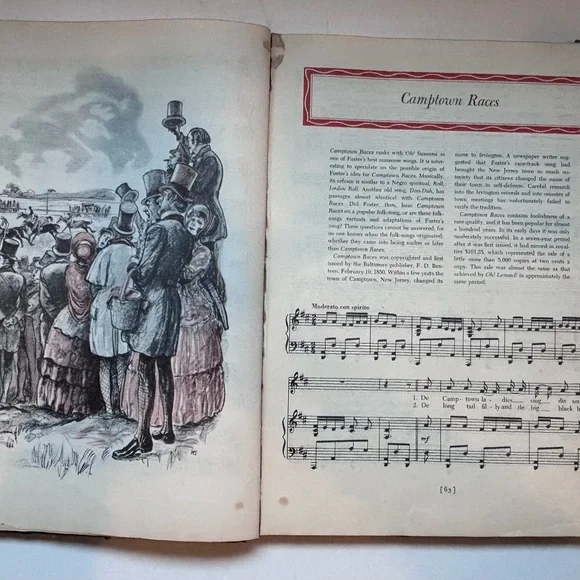 A Treasury of Stephen Foster First Printing 1946 - Picture 7 of 16